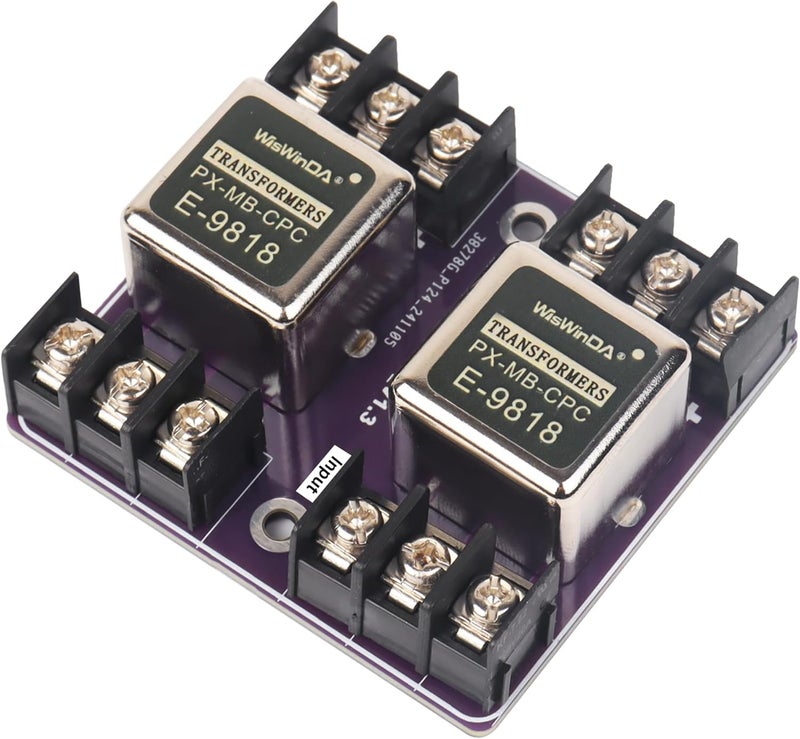WisWinDa Store Multipurpose Audio Isolation Converters Screw Terminal Block Connectors Noise Filter Hum Eliminator with Convenient Phoenix Connectors for Audio Playing Devices Eliminate The Hum Noise - Image 1